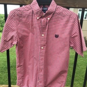 Chaps button up boys dress shirt